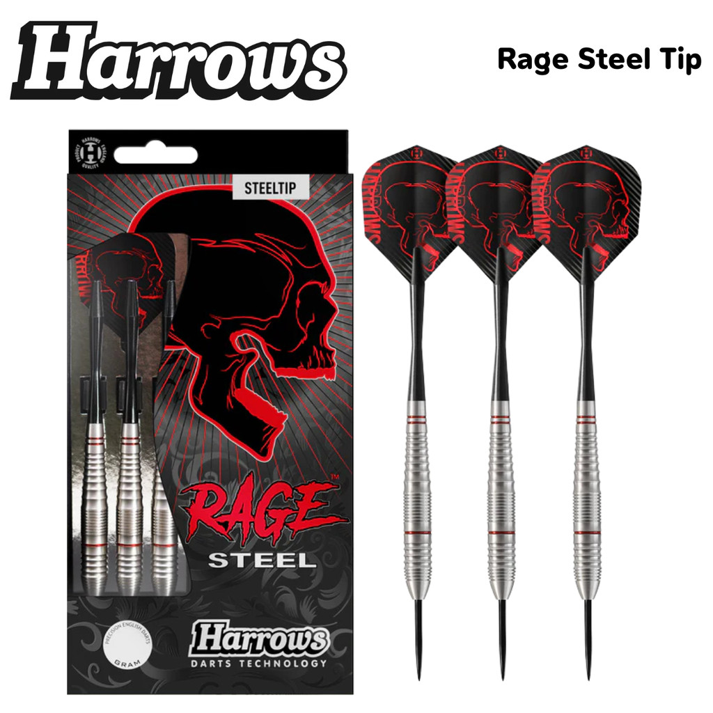 ลูกดอกปาเป้า Harrows Rage Steel Darts