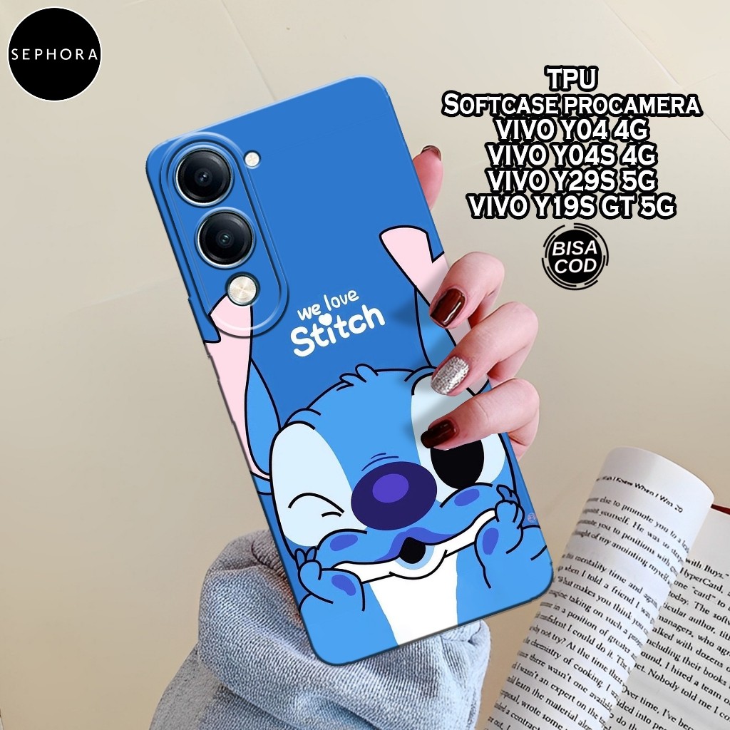 เคส HP VIVO Y04/Y04s/Y29s/Y19s GT - เคสแฟชั่น Stitch - เคส VIVO Y04/Y04s/Y29s/Y19s GT Softcase - เคส