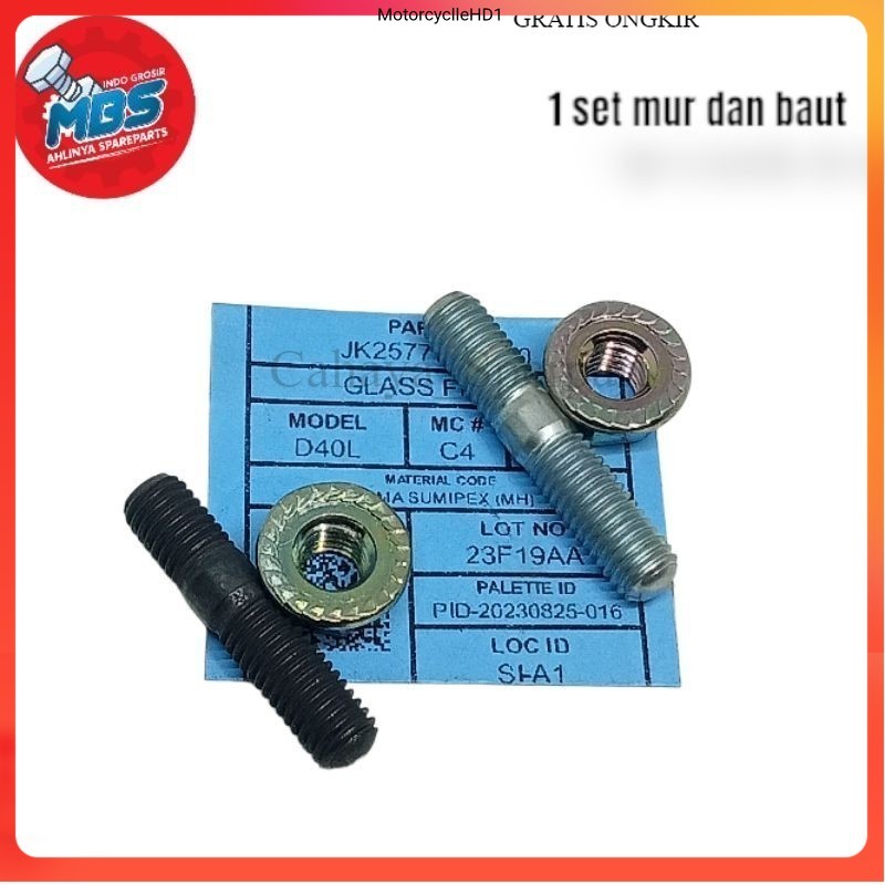 M8 TANEM BOLT 12 X 12 BOLTS MANIPOL MUFFLER BLOCK HEAD BOLTS GEAR BOLTS ETC ใหม่ Hd1