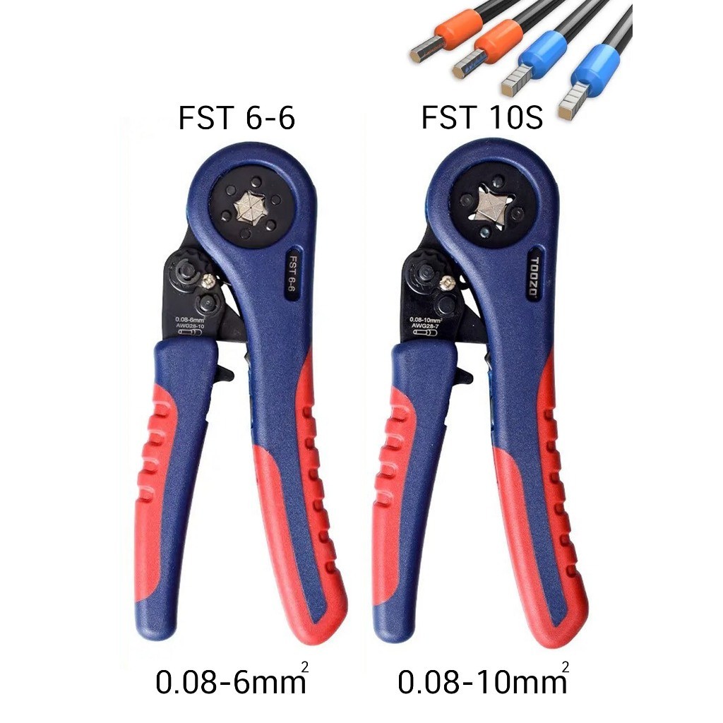 คีม คีมย้ำ หางปลาคอร์ดเอ็น CORD END สายไฟฟ้า สายคอนโทรล คีมย้ำหางปลาคอร์ดเอ็น CRIMPING คีม FST10S /F