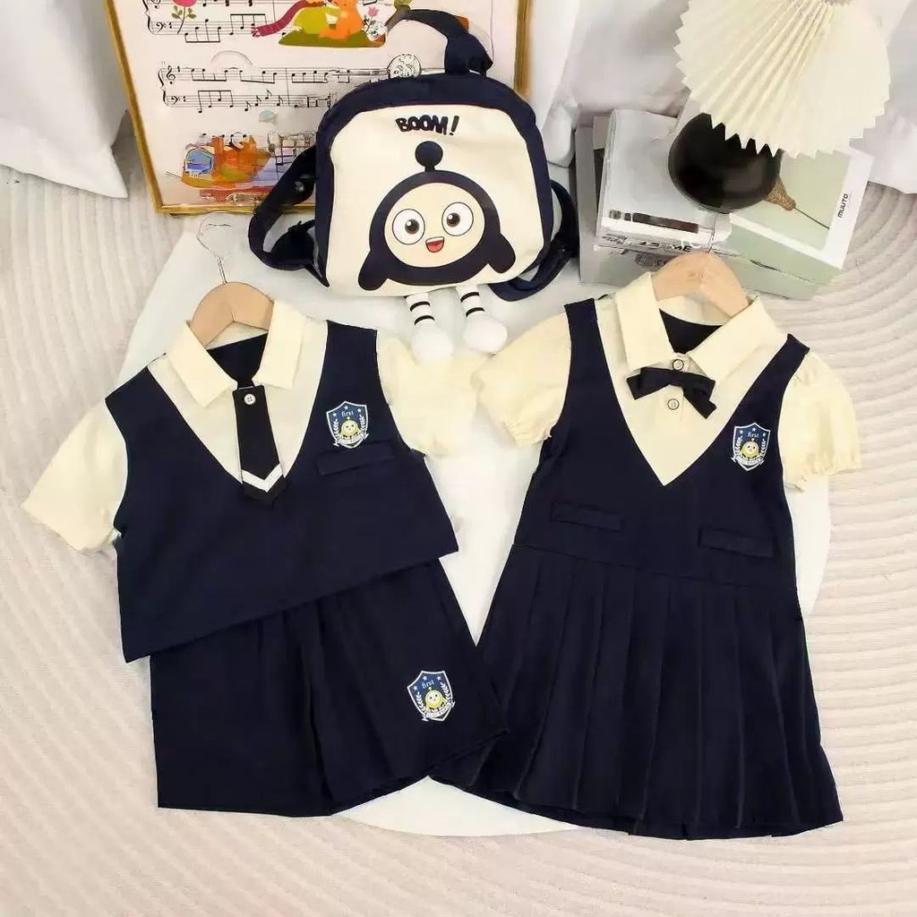 เด็ก Preppy สไตล์ชุด 2025 ชายหญิง Casual Brothers Sisters Sisters ชุด 10.2