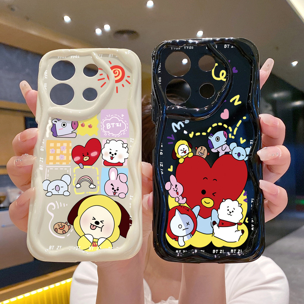 เข้ากันได้กับ Redmi Note 14 13 12 11 Pro 11S 13C A3 BTS BT21 เคส Naiyou Cover