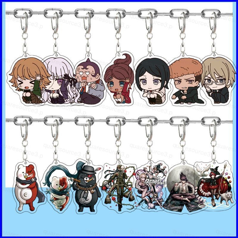 SQ3 Danganronpa Togami Byakuya อะคริลิคพวงกุญแจจี้กระเป๋าเป้สะพายหลังอุปกรณ์เสริมอะนิเมะ Periphery Q