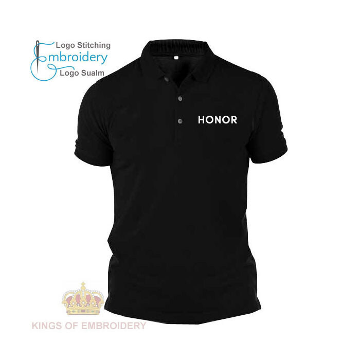 เสื้อโปโล  Baju Polo Classic T Shirt logo HONOR Magic V2 MagicBook X9b X8b 5G Tablet Baju ไม่หดตัว ไ