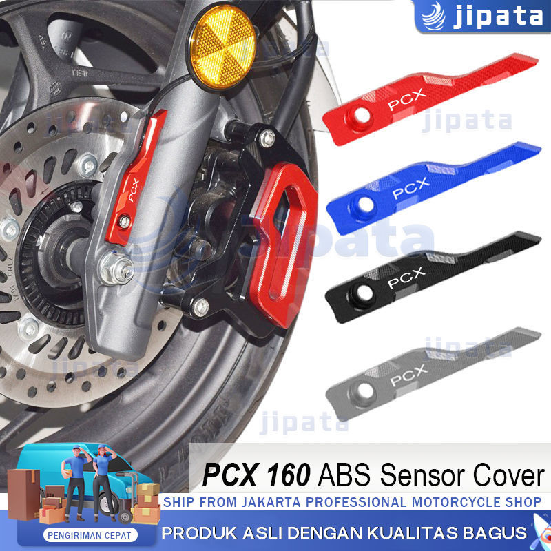 【COD】ฝาครอบเซนเซอร์ ABS ป้องกันล้อหน้ารถจักรยานยนต์ FOR HONDA PCX160 PCX150 PCX125 2023 CNC เซนเซอร์