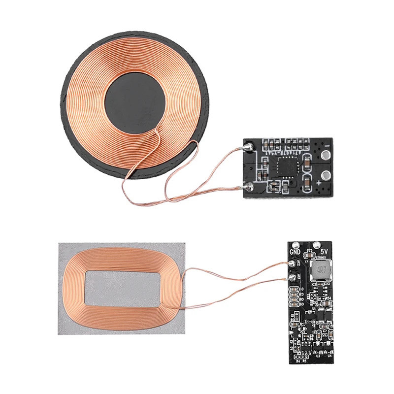 5V 3/5W Wireless Charger Receiver โมดูลไร้สายชาร์จรับ PCBA Board แหล่งจ่ายไฟ Coil สําหรับโทรศัพท์มือ