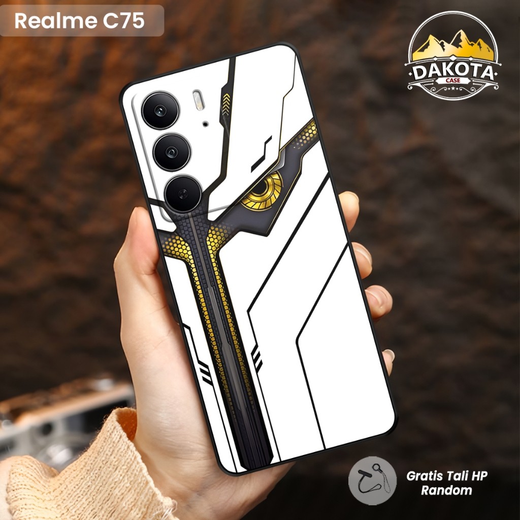 HP Softcase Realme C75 / Realme C75X / Realme C71 Motif Half Mecha | Realme C75 ปลอกพิมพ์ UV คลุมทั้