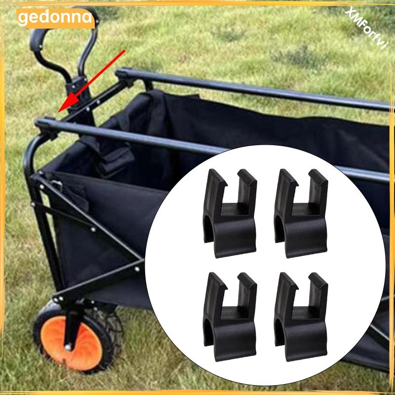 [gedonna] 4x Camping Cart Card Buckle Push Pull Cart Add Ons Universal Lightweight Golf