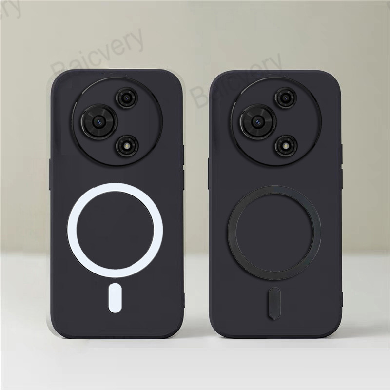 ฝาหลังแบบนุ่มสําหรับ TCL 60 NxtPaper 4G/ 60SE NxtPape 5G/ 60XE NxtPaper 5G พร้อมสติกเกอร์แม่เหล็กไร้