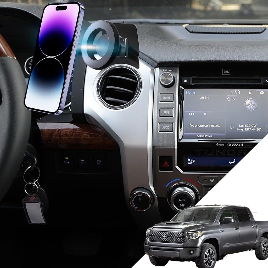Toyota Tundra Phone Mount Magnetic Tundra Phone Holder สําหรับ Toyota Tundra อุปกรณ์เสริมผู้ถือโทรศั
