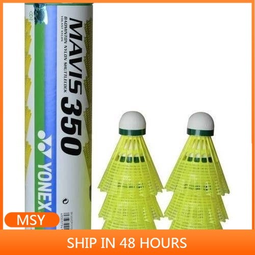 ลูกแบดมินตันไนลอน MAVIS 350 แพคเกจ 6 ชิ้น