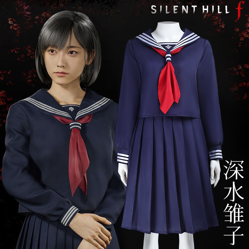 คอสเพลย์ Shimizu Hinako จากเกม Silent Hill กางเกงและกระโปรงแบบ JK สำหรับการแสดงอนิเมะ