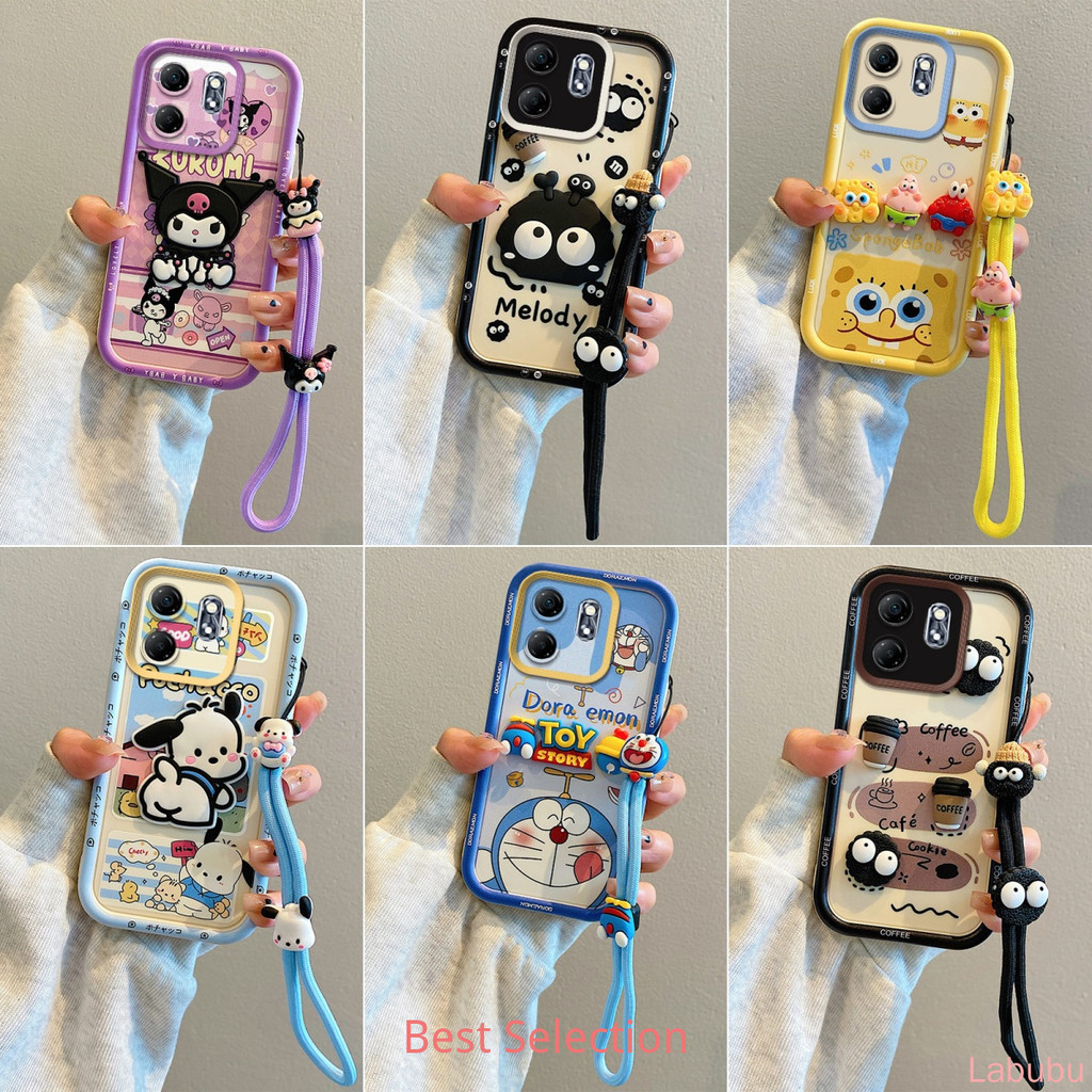 เคส VIVO V60 การ์ตูนของเล่นตุ๊กตาการ์ตูน TPU เคสโทรศัพท์ซิลิโคนอ่อนนุ่ม PQG2