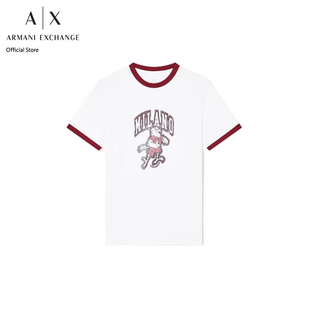 Armani Exchange เสื้อยืดผู้ชาย รุ่น XM001903-AF10362-U0009-สีออฟไวท์