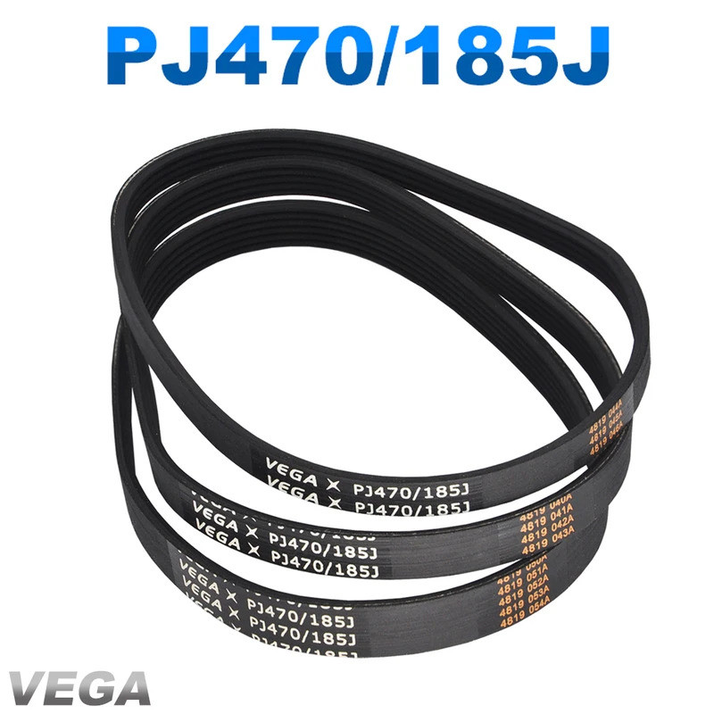 VEGA V-Belt PJ470 185J 4/5/6 ซี่โครงสําหรับ DIY RC รุ่นมอเตอร์เครื่องยนต์เข็มขัด