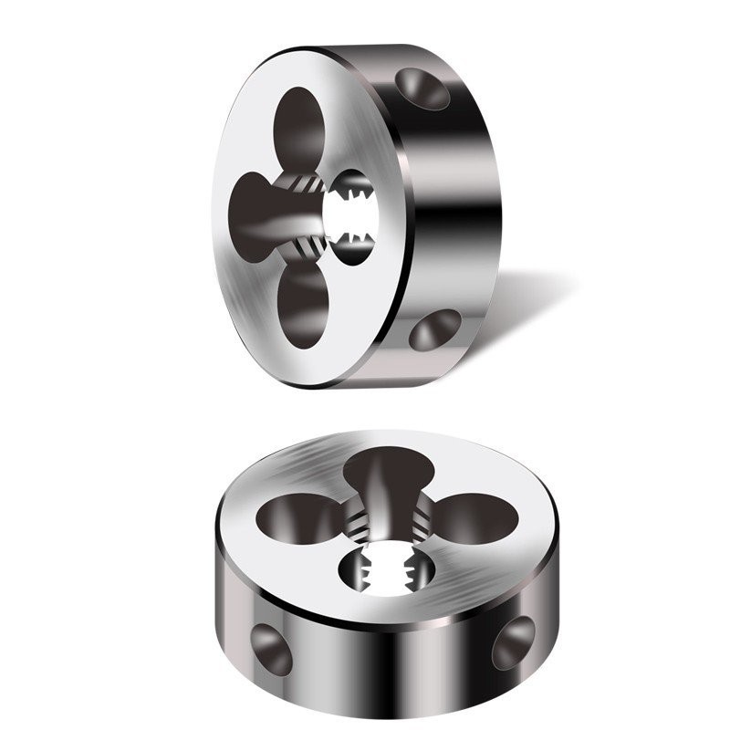 M1M2M3M4M5M6M8M10M12M14M20 Non-Standard Taper Sleeve Threading Machine Round Die Thread Manual Fine 