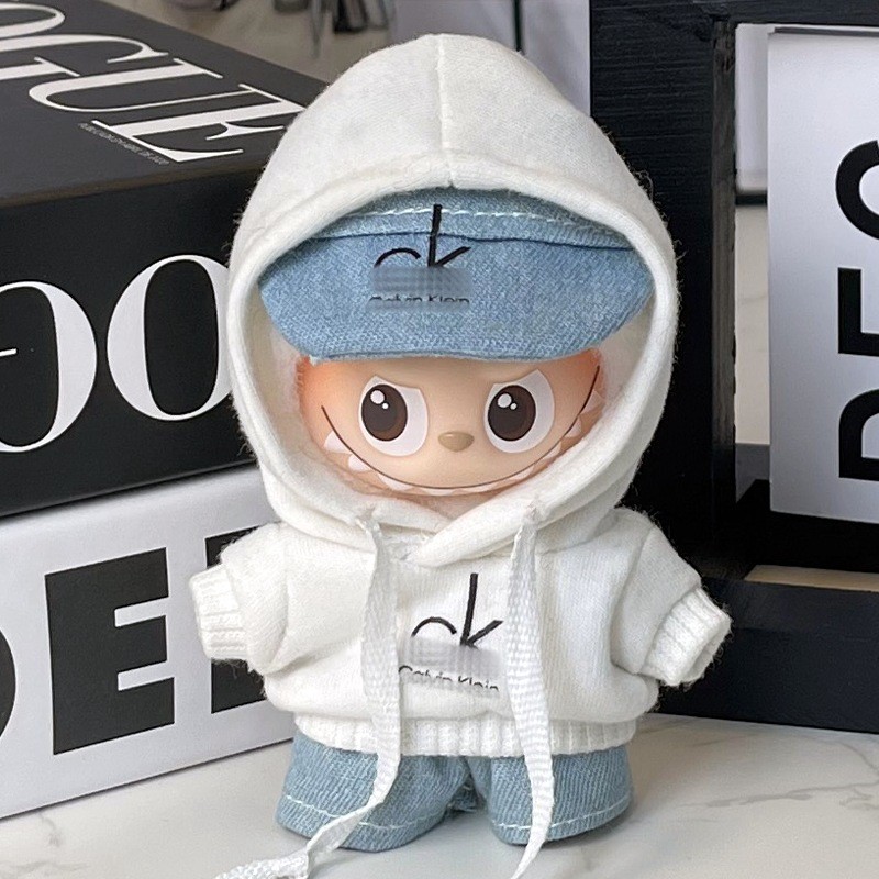 labubu v2 หมวกลาบูบู้ Mini Labubu 4.0 เสื้อผ้าเด็ก mini Version 4 Labubu 4 ชุดเสื้อผ้า