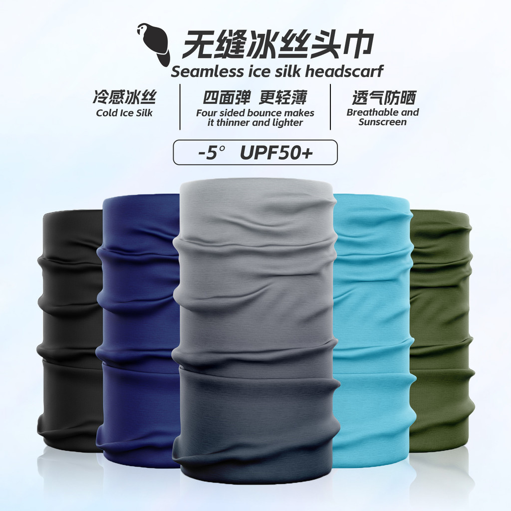 คอระบายความร้อน Gaiter UPF 50+ Ice Silk Sun Face Mask สําหรับขี่จักรยานตกปลา Run