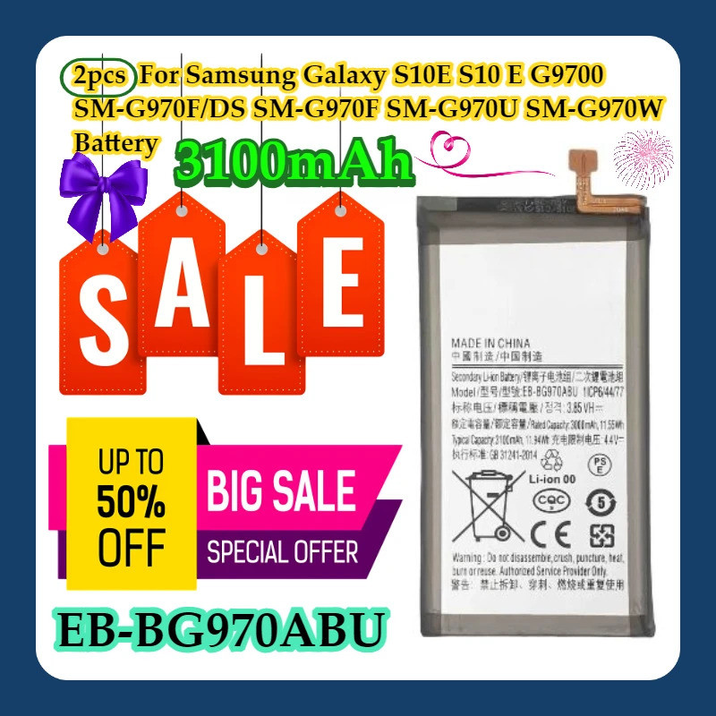 2 ชิ้นสําหรับ Samsung Galaxy S10E S10 E G9700 SM-G970F/DS SM-G970F SM-G970U SM-G970WEB-BG970ABU 3100