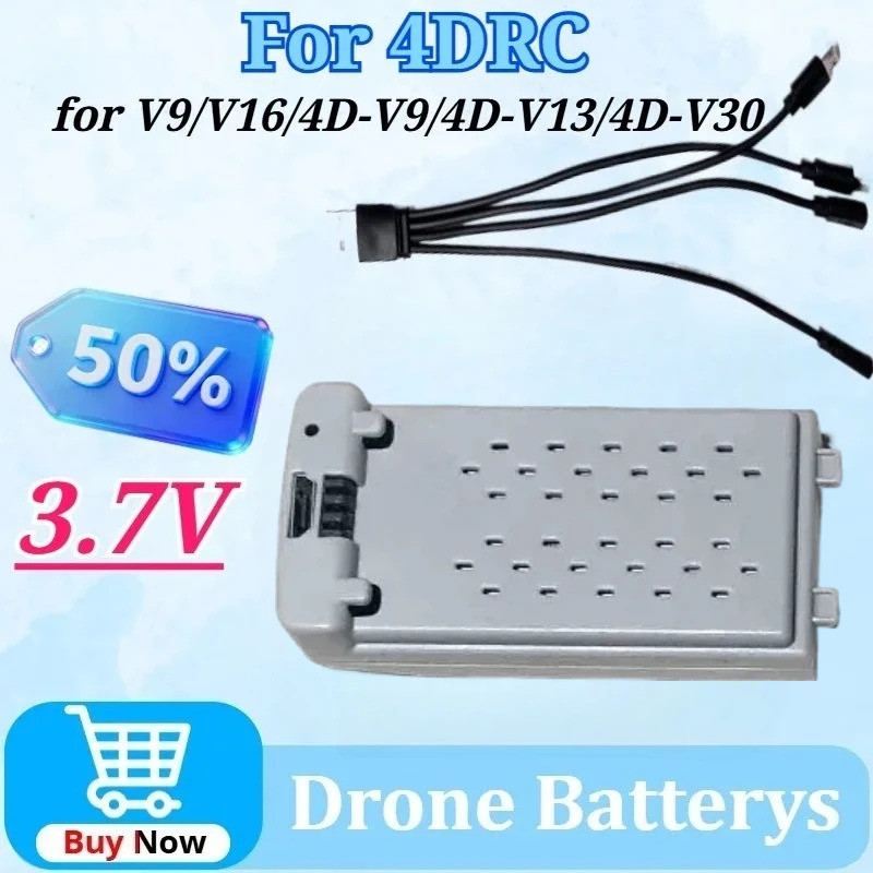 3.7V สําหรับ 4DRC V9 V16 V30 4D-V9 4D-V13 4D-V30 Ithium แบตเตอรี่ Mini พับ HD ภาพถ่ายทางอากาศ RC Dro