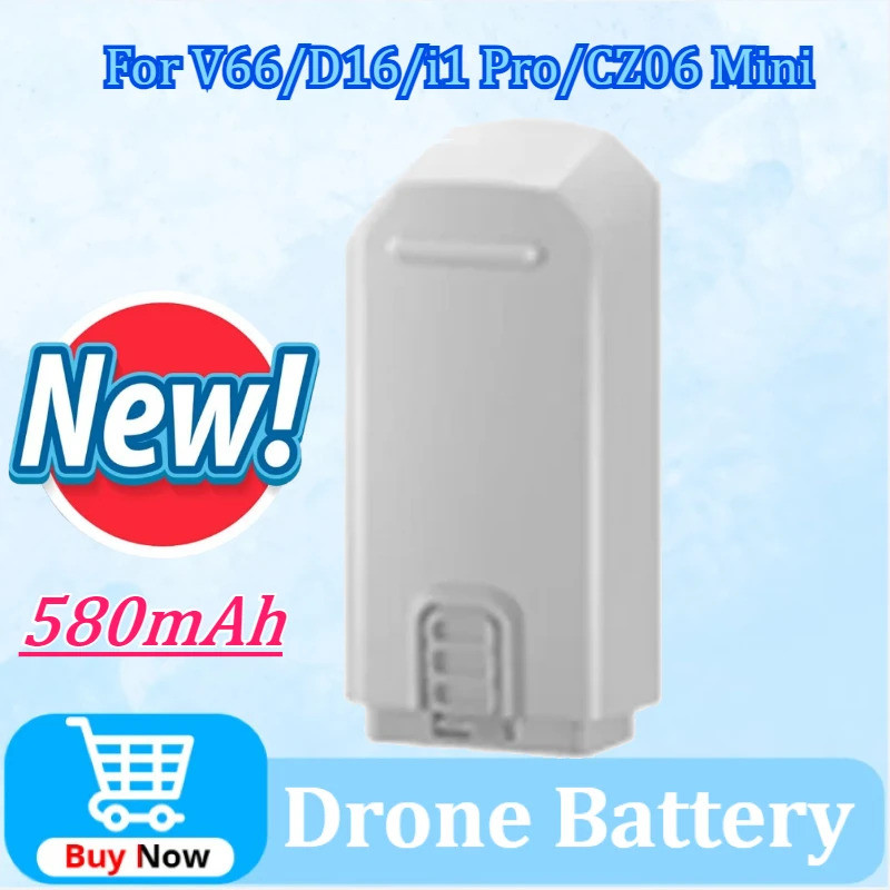 อัพเกรดใหม่ 3.7V 580mAh Drone แบตเตอรี่แบตเตอรี่สําหรับ V66/D16/i1 Pro/CZ06 Mini RC Quadcopter เปลี่