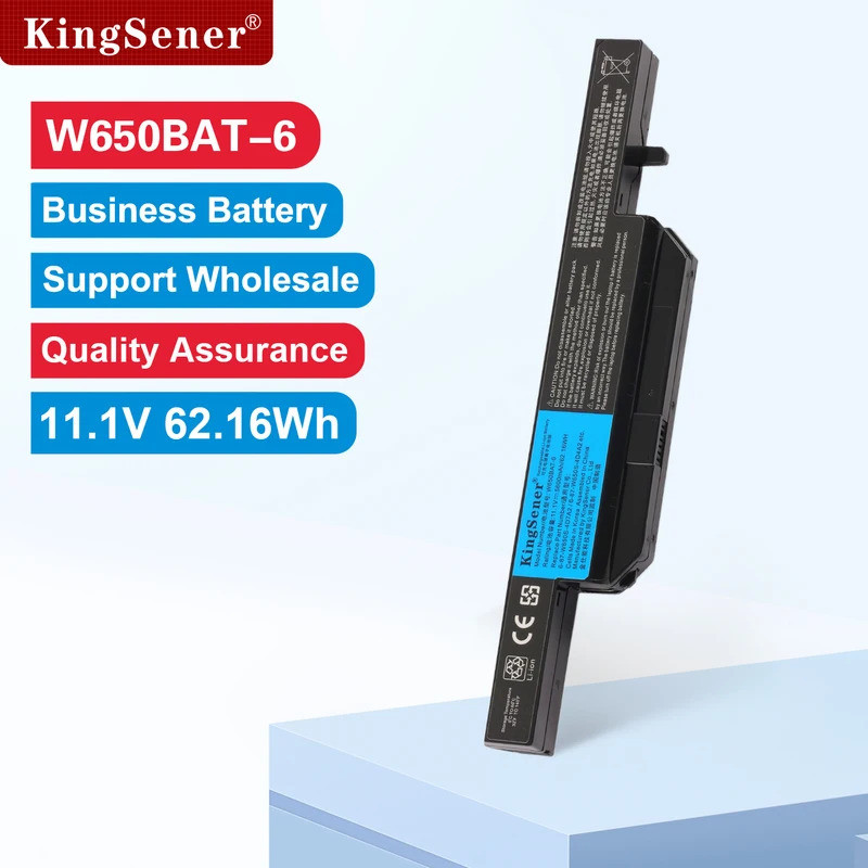 KingSener 5600mAh W650BAT-6 แบตเตอรี่แล็ปท็อปสําหรับ Hasee K610C K650D K750D K570N K710C K590C K750D