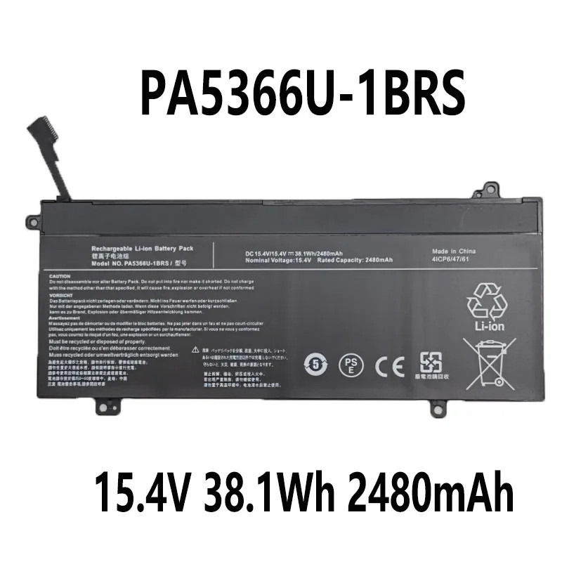 PA5366U-1BRS 15.4V 38.1Wh 2480mAh แบตเตอรี่แล็ปท็อปสําหรับ Toshiba Dynabook Pro L50-G-11H L50-G-10A 