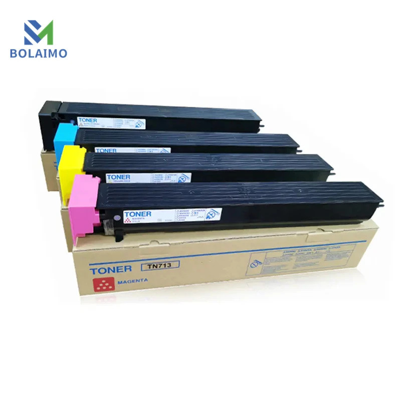 4PCS TN713 ตลับหมึกสําหรับ Konica Minolta Bizhub C659 C759 คุณภาพสูงเครื่องถ่ายเอกสาร tn 713 CMYK