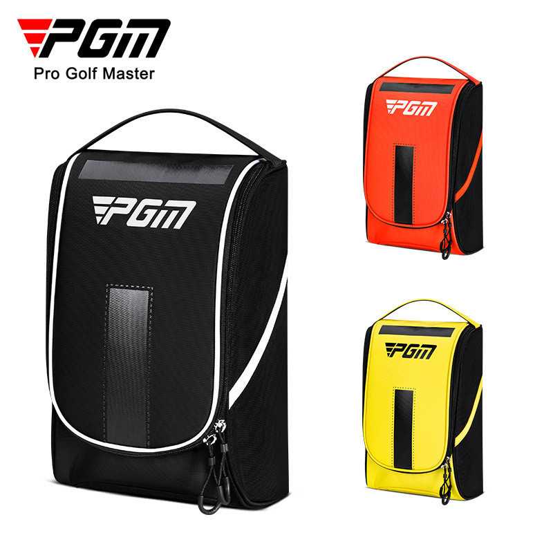 PGM GOLF กระเป๋าใส่รองเท้ากอล์ฟ XB005 | สีดําไนล่อน ไม่จํากัดเพศ