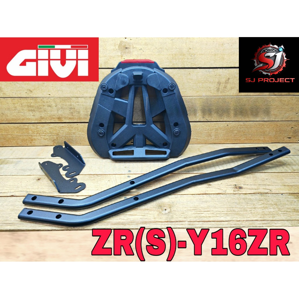 Givi Rack ZR(S) Y16ZR Y16ZR ABS พร้อมฐาน LED Stop Light Kaki Givi GOOGA QUALITY