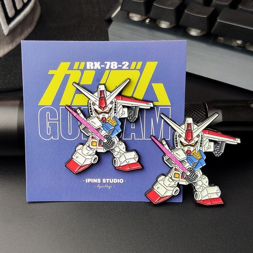 ออกแบบเข็มกลัดกันดั้ม Mobile Suit RX78-อะนิเมะสัญลักษณ์ 设计高达胸机动士RX78-流自动漫风潮饰品JK0615