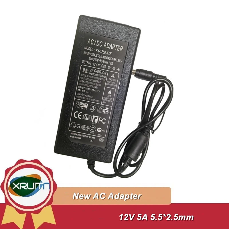 60W 12V 5A AC Adapter Charger สําหรับ Synology DS218 + DS218J play/DC216J + 218+ DS220J + DS224 + DS