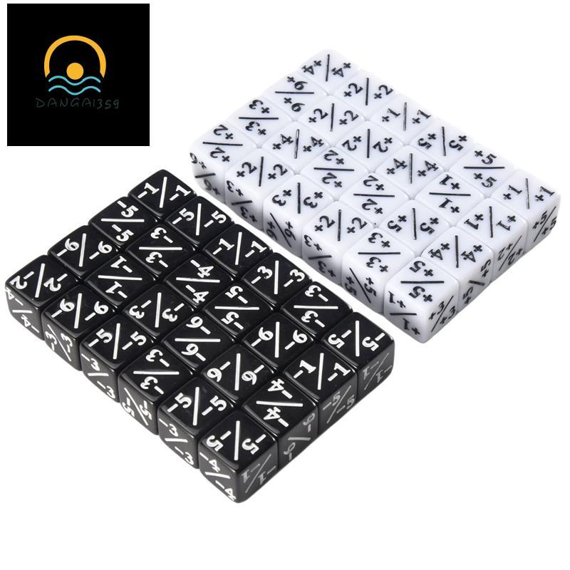 Dangai35948 ชิ้น 16 มม. เครื่องนับลูกเต๋า Token Dice Loyalty Dice D6 Dice Square สําหรับ,,,Card Gami