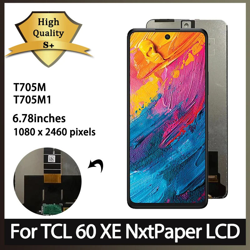 6.78 "คุณภาพสูงสําหรับ TCL 60 XE NxtPaper 5G จอแสดงผล LCD Touch Screen Digitizer Assembly สําหรับ TC