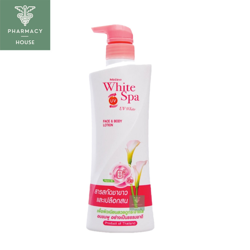 Mistine White Spa UV white lotion 400 ml.  มิสทีนโลชั่น