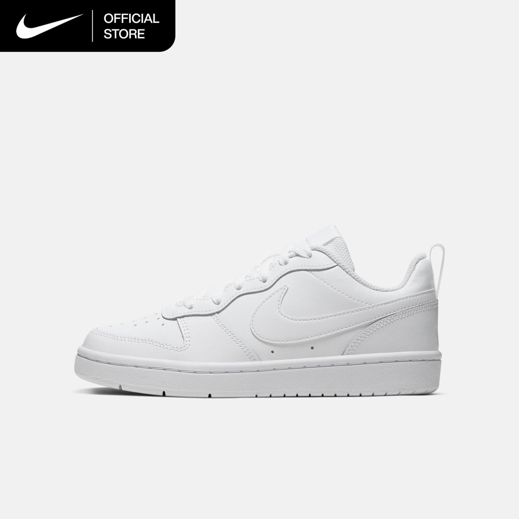 Nike Big Kids' Court Borough Low 2 Shoes - White [BQ5448-100]