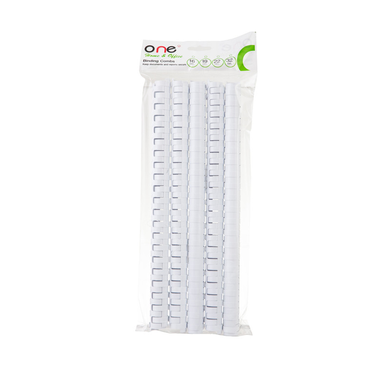 ONE สันห่วง 19 มม. รุ่น Home&Office สีขาว (แพ็ค 10 อัน)