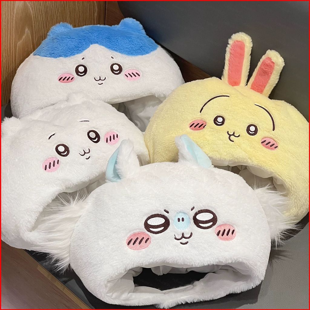 Chikawa usagi Hachiware Teletubbies Cozy Cute Plush Winter Hat หมวกความร้อนกันลม