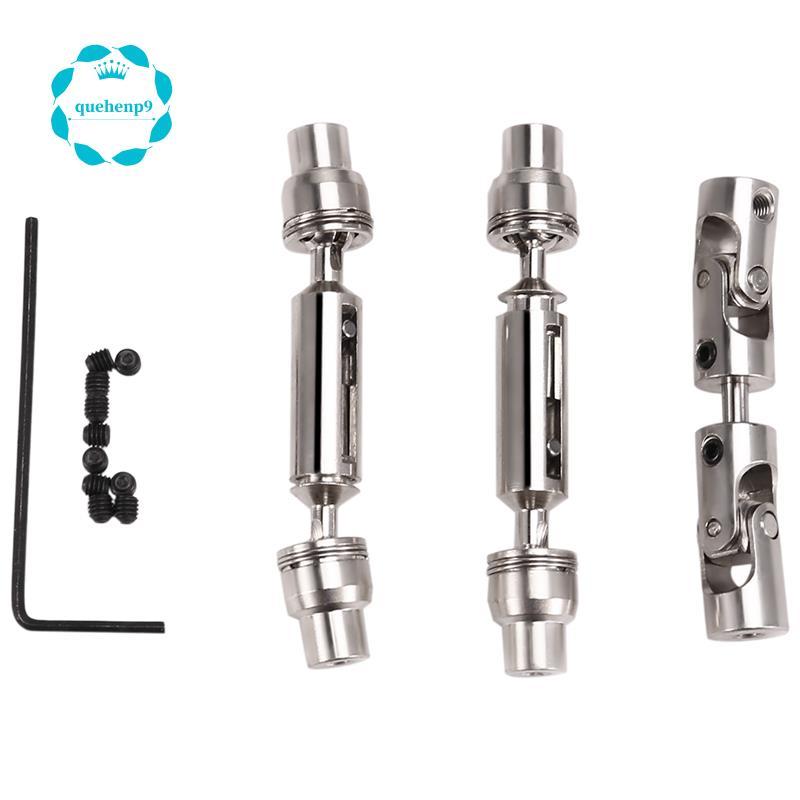 [quehenp9]3 ชิ้นโลหะไดรฟ์เพลา CVD สําหรับ WPL B16 B36 JJRC Q60 Q63 Q64 MN77 FY004 6WD 6X6 1/16 RC รถ