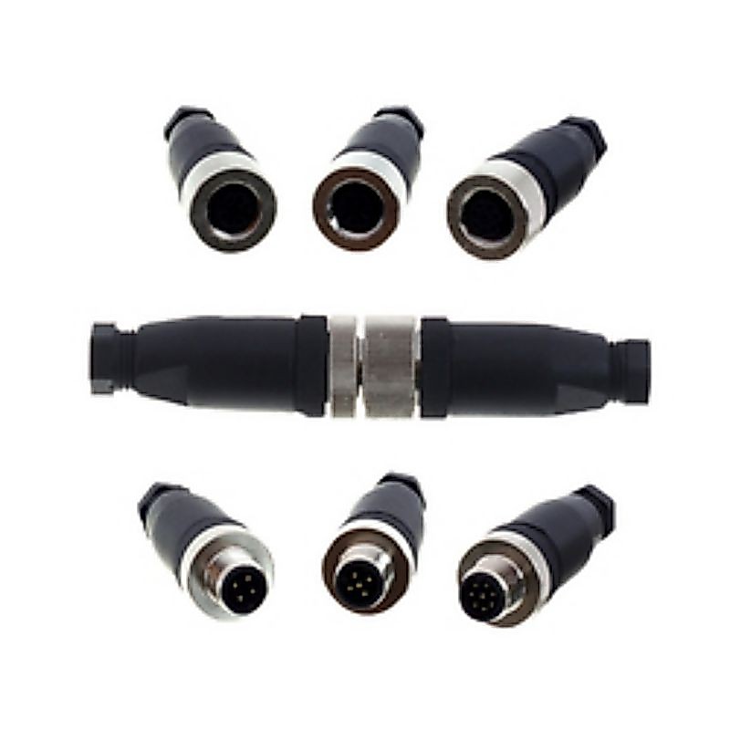 ราคา 1ตัว 👉👉 TYPE. A Plug M12 Connector M12 4P 5P 8P ปลั้กเซ็นเซอร์แบบขันสกรู ตัวเมียและตัวผู้แบบต่อสาย 4พิน 5พิน 8พิน
