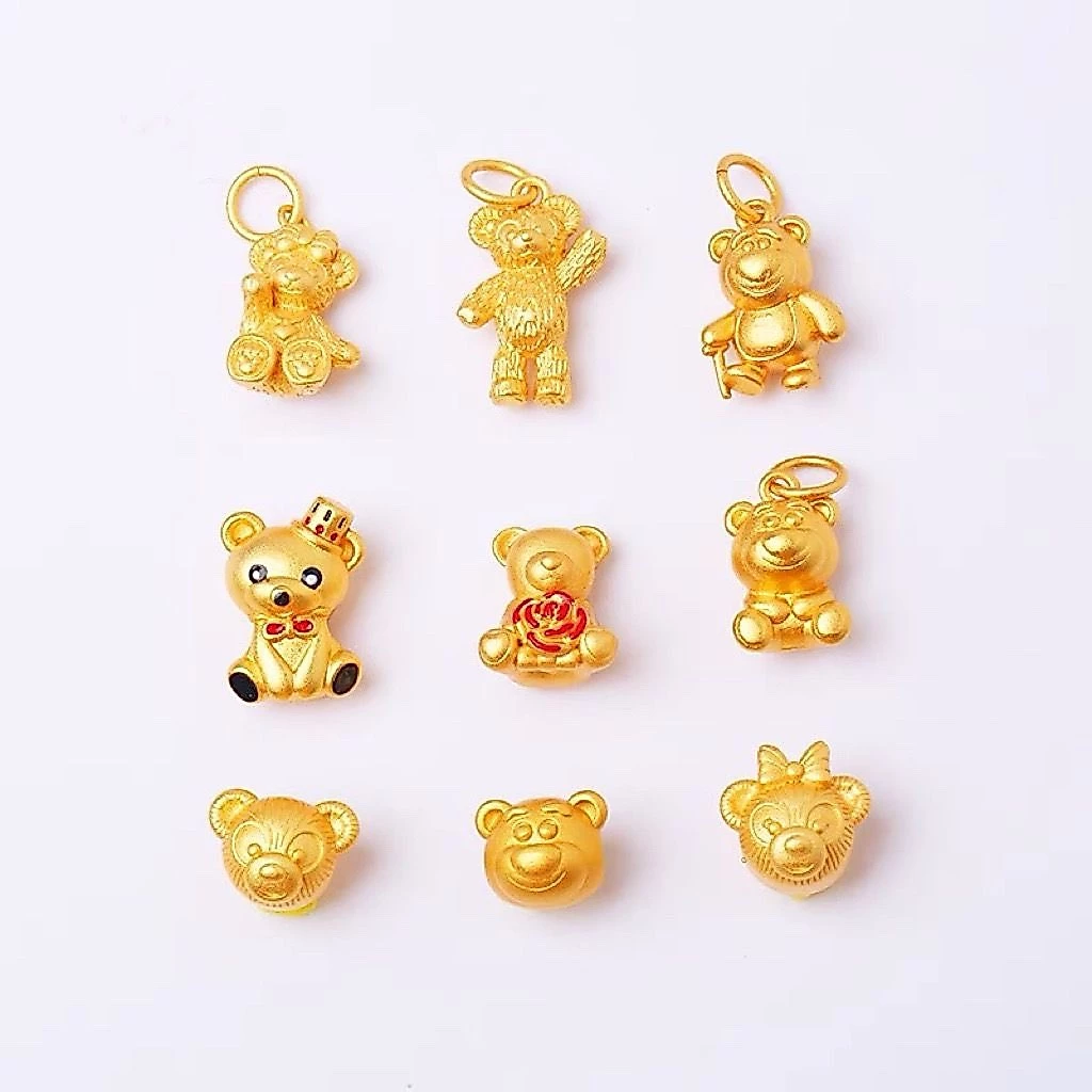 สร้อยข้อมือ สร้อยคอ ลูกปัด Duffy Bear Shirley Rose ลายการ์ตูนชุบทอง