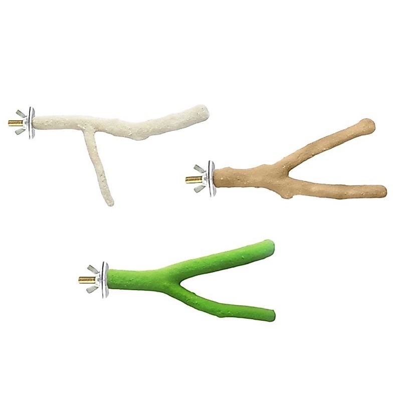 Classica P101 คอนลับเล็บนก ทรงกิ่งไม้ ชนิดยึดติดกรง ยาว 25-35cm หนา 2.5-3.5cm