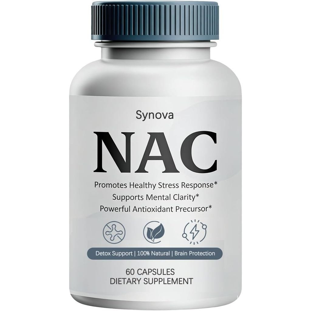 Synova NAC , with Milk Thistle, nibckckcknn, Dandelion & Arichoke, Non-GMO, 60ป 8HH4