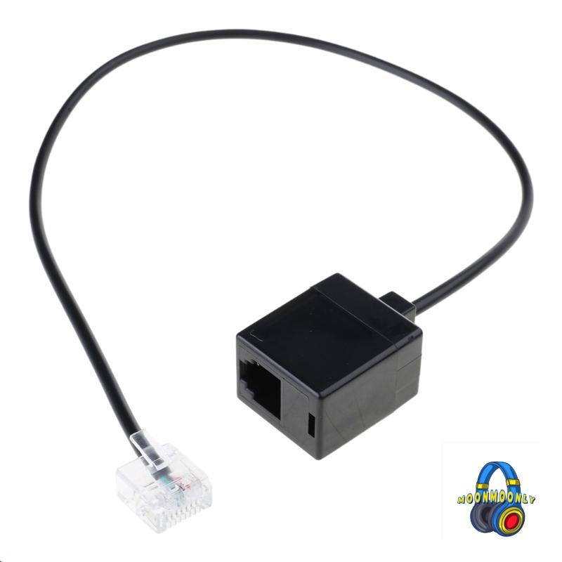 MOON Ethernet RJ45 Male to RJ11 Female Adapter Cable Connector RJ45 to RJ11 Converter