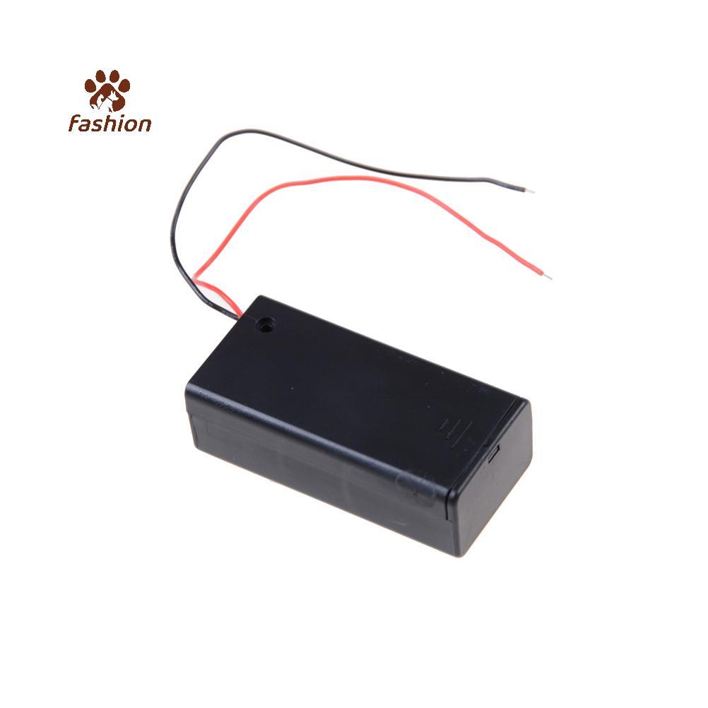 [Fas-t] ที่วางแบตเตอรี่ 9v 1 ชิ้นพร้อมสวิตช์เปิด/ปิด 9 โวลต์กล่อง Pa Power Toggle