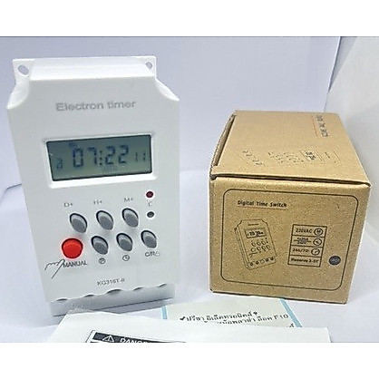ร้านใน กทม Digital Timer KG316T-II นาฬิกาตั้งเวลาดิจิตอล 16 โปรแกรม 220V 25A
