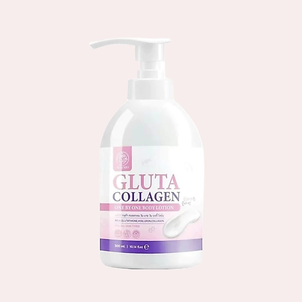 Maysio Gluta Collagen One By One Body Lotion เมสิโอ้ กลูต้า คอลลาเจน บอดี้โลชั่น 300ml