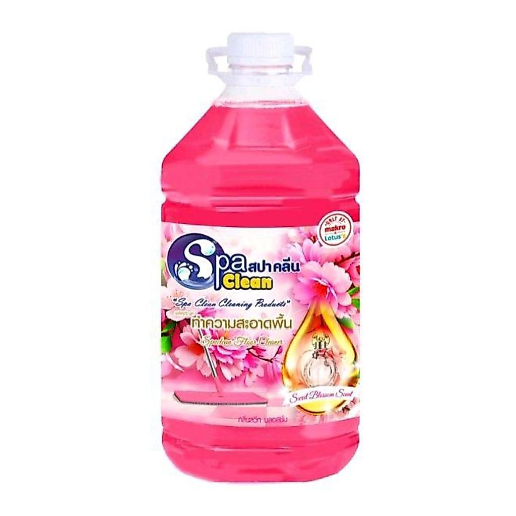Spa clean สปา คลีน ผลิตภัณฑ์ทำความสะอาดพื้น น้ำยาถูพื้น กลิ่นสวีท บลอสซั่ม ปริมาณ5200มล.