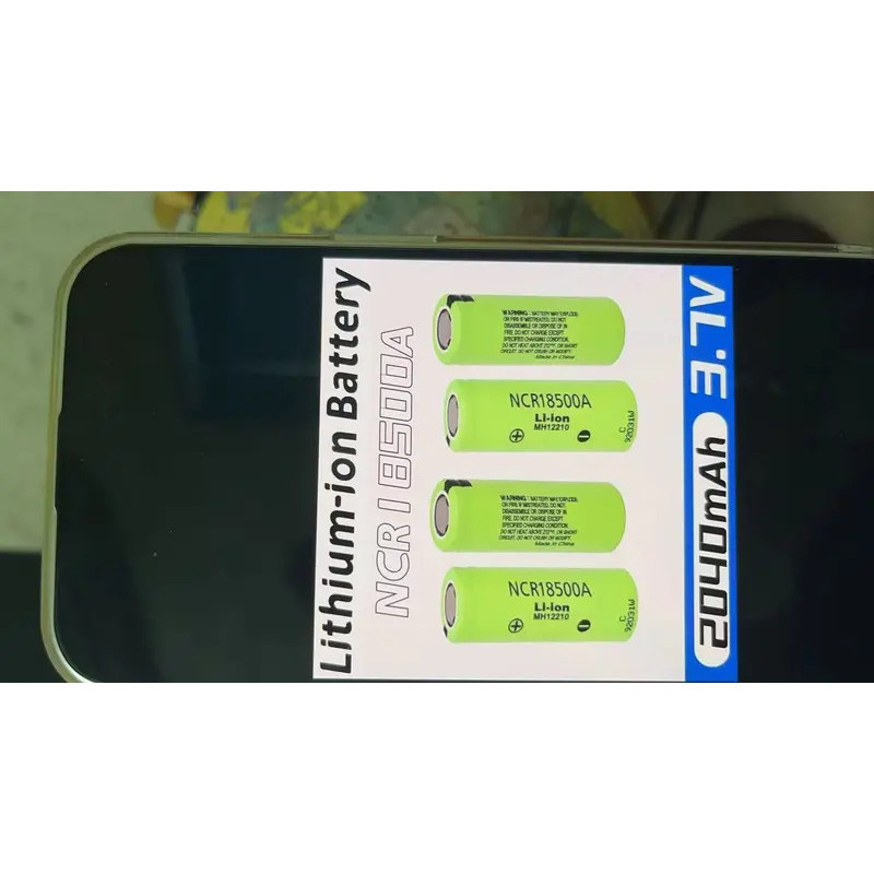 2025 100% Original ใหม่คุณภาพสูงสําหรับ Panasonic NCR18500A 3.7V 2040mAh เหมาะสําหรับของเล่นไฟฉายฯลฯ