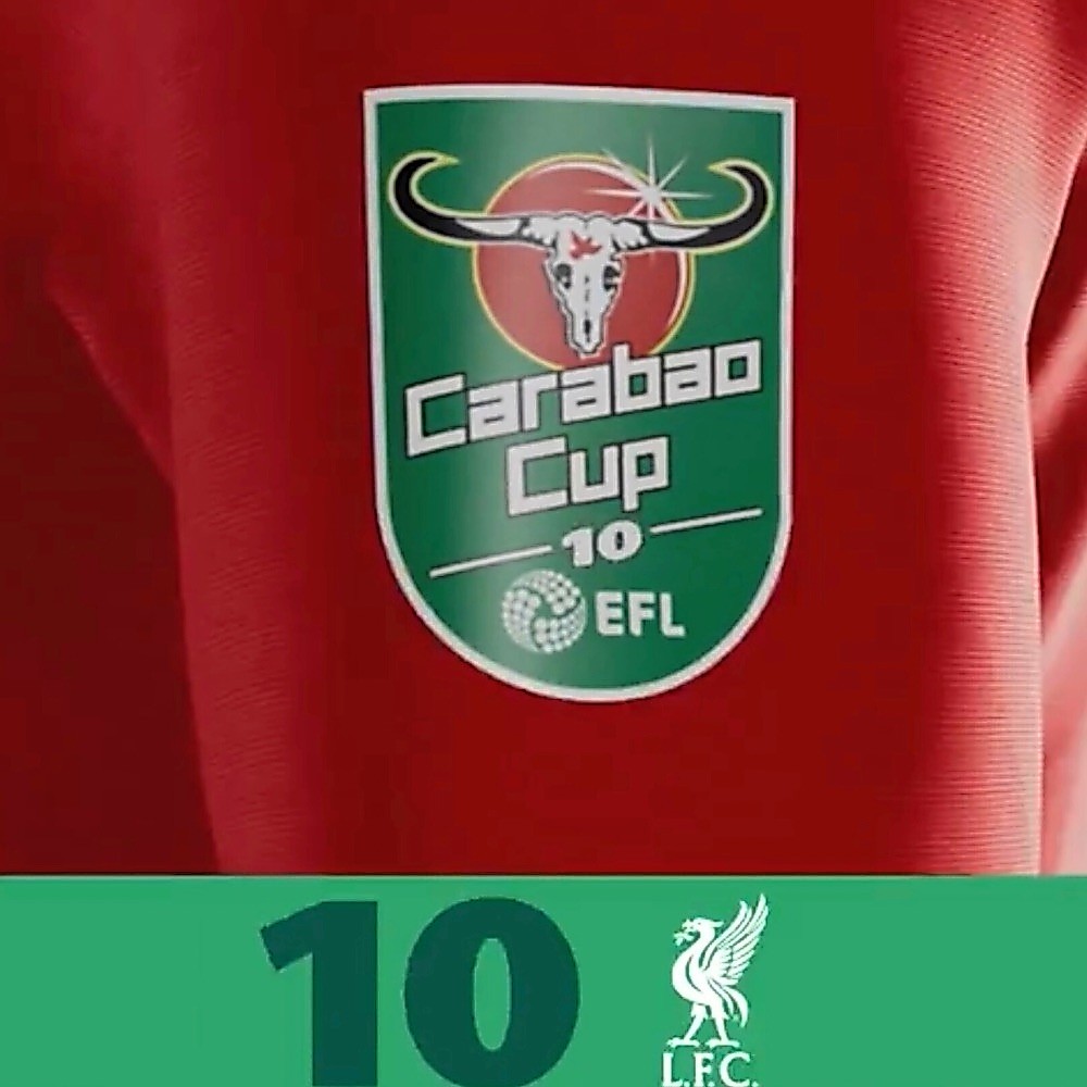 OFFICIAL EFL CARABAO CUP Winners 10 2025-26 Patch (สําหรับ Liverpool FC)